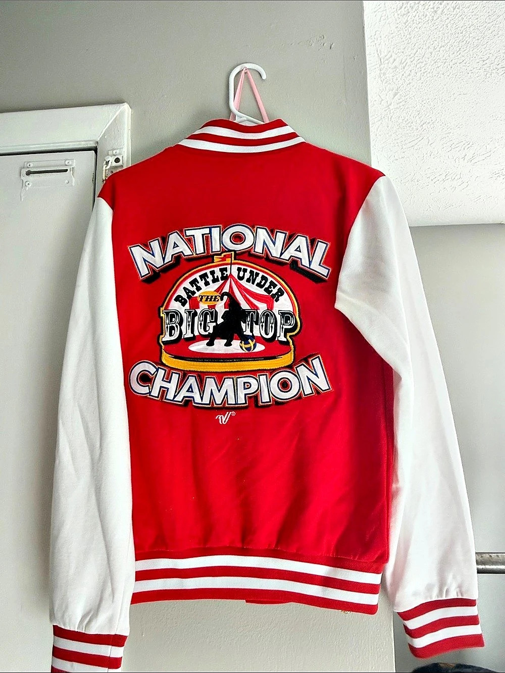 Red & White Varsity Jacket - Picture 2 of 2